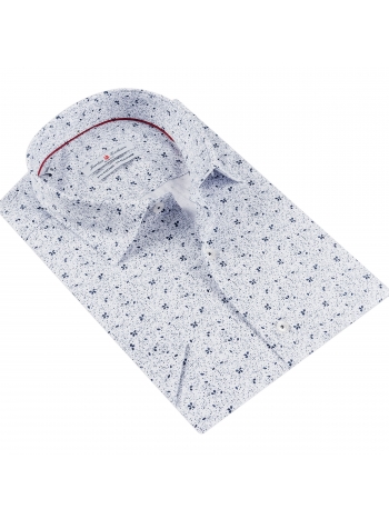 SLIM FIT PRINTED SHORT SLEVE SHIRT
