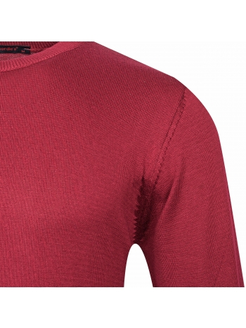 SLIM FIT JEDNOSTAVNA PLETENA ODJEĆA NA OKRUGLI IZREZ