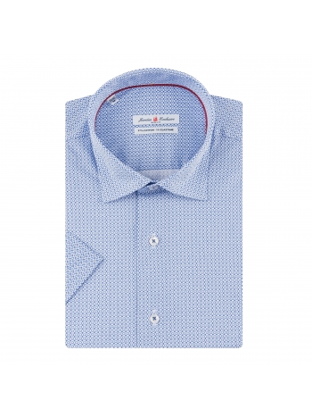 SLIM FIT PRINTED SHORT SLEVE SHIRT