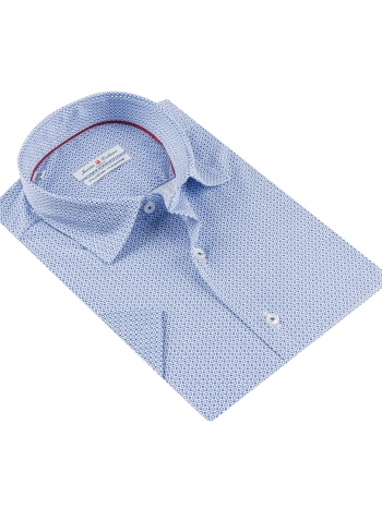 SLIM FIT PRINTED SHORT SLEVE SHIRT