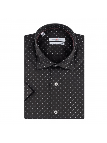 SLIM FIT PRINTED SHORT SLEVE SHIRT