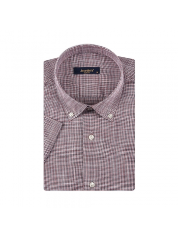 REGULAR FIT CROWBAR PATTERNED SHORT SLEVE SHIRT