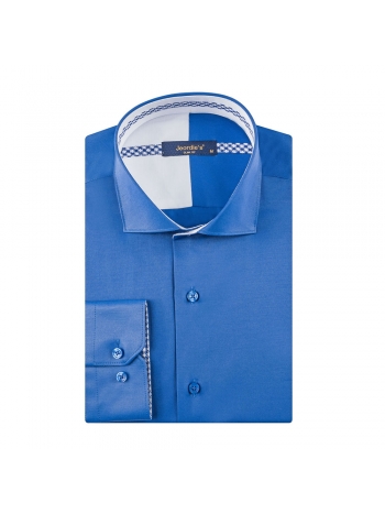 SLIM FIT MAJICA DUGIH RUKAVA S KLASIČNOM KRAGNOM