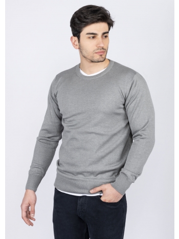 SLIM FIT JEDNOSTAVNA PLETENA ODJEĆA NA OKRUGLI IZREZ