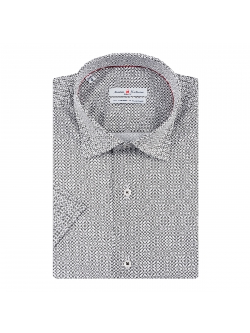 SLIM FIT PRINTED SHORT SLEVE SHIRT