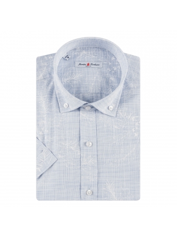 SLIM FIT PRINTED SHORT SLEVE SHIRT