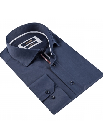 REGULAR FIT SATIN MAJICA S DUGIM RUKAVIMA