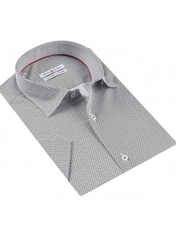 SLIM FIT PRINTED SHORT SLEVE SHIRT